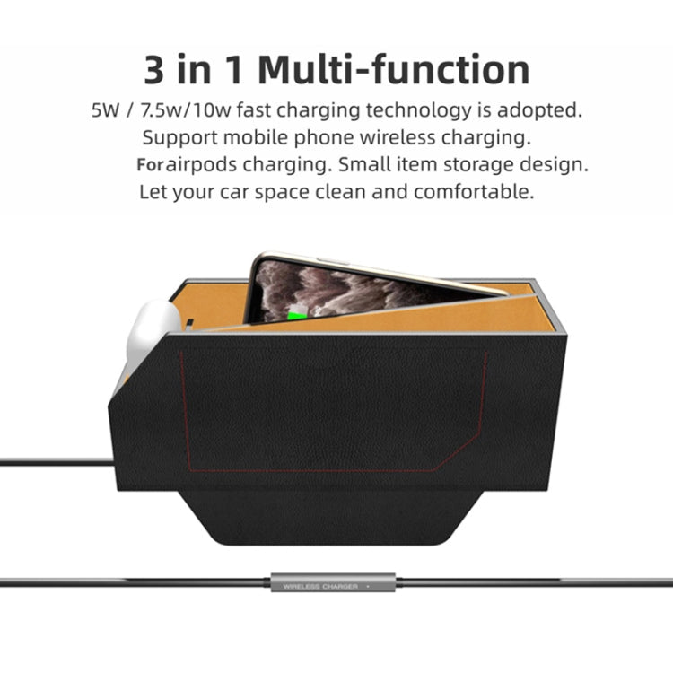 Q9 2 In 1 Multi-function Car Storage Box Wireless Charging ÎҵÄÉ̵ê