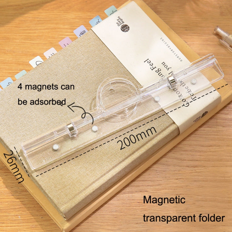 MOYL Y893-01 Student Large Capacity Transparent Magnetic Document Test Paper Data Storage Folder My Store