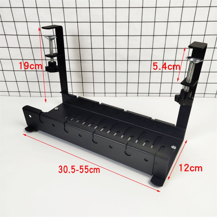 Stretchable Under Desk Cable Management Tray Carbon Steel Cable Organizer Cable Storage Rack My Store