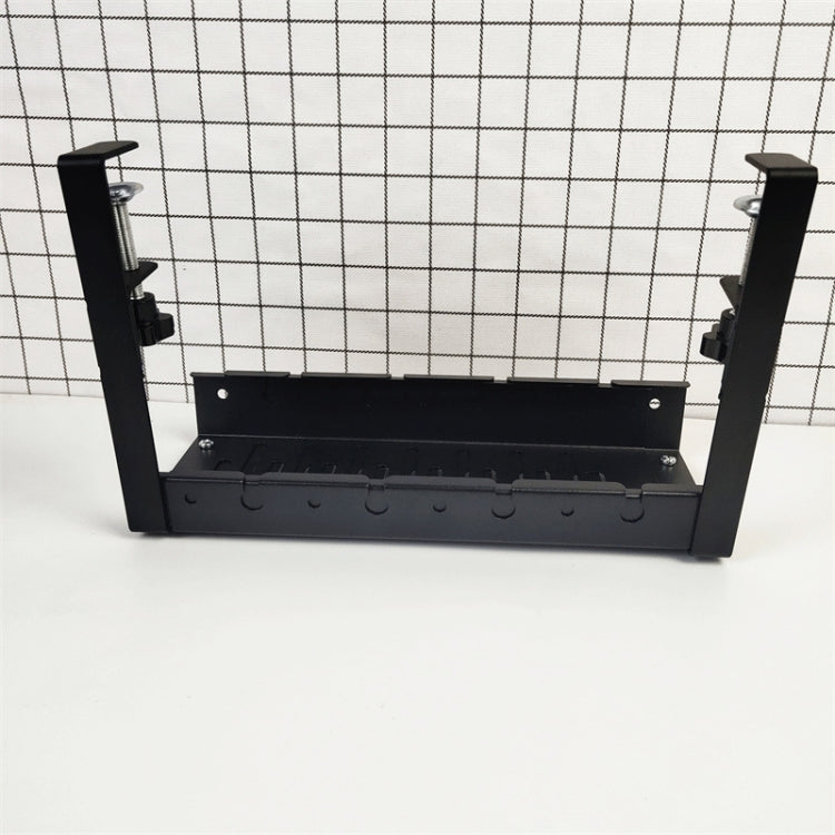 Stretchable Under Desk Cable Management Tray Carbon Steel Cable Organizer Cable Storage Rack My Store