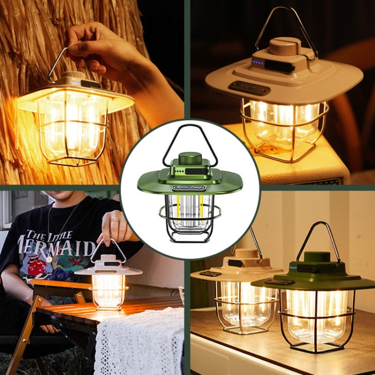 LY02 LED Retro Lantern Hand Tent Lamp USB Charging Camping Light My Store