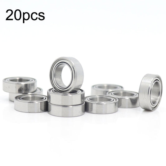 MR106ZZ 20pcs 6x10x3mm Miniature Deep Groove Ball Bearing, Style: