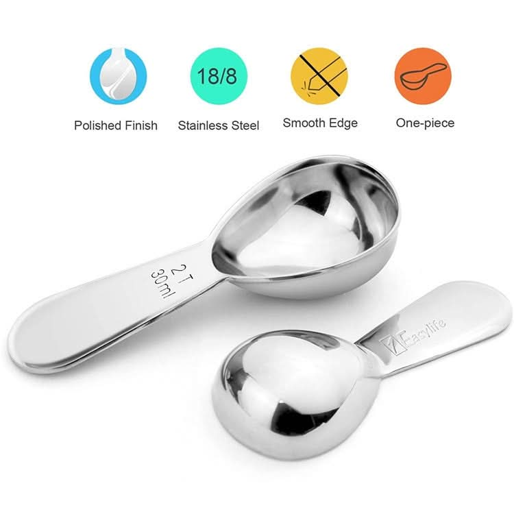 YG-MC12 304 Thickened Stainless Steel Coffee Spoon Scales Scaling Spoon