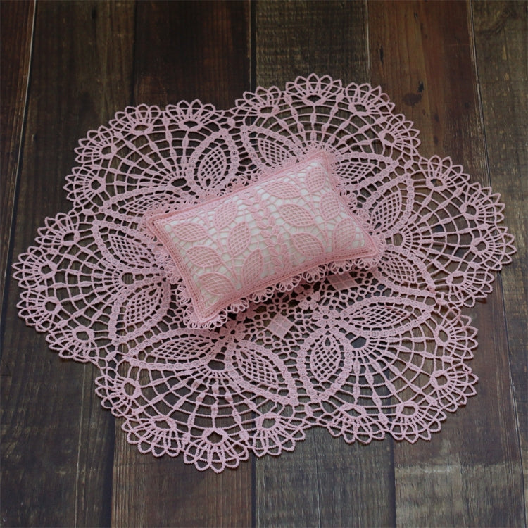 Hollow Lace Round Blanket + Pillow Suit Baby Photography Props My Store