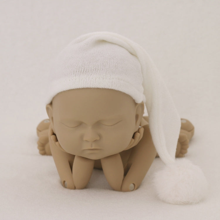 Newborn Photography Clothing Baby Photography Fur Ball Knitted Long Tail Hat My Store