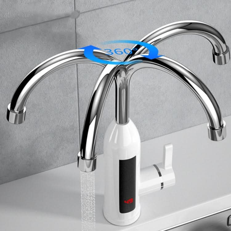 Smart Household Digital Display Instant Hot Kitchen Electric Faucet, Plug: Reluova