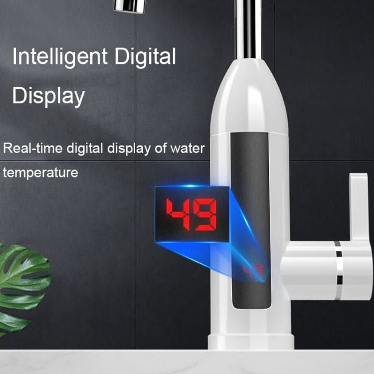 Smart Household Digital Display Instant Hot Kitchen Electric Faucet, Plug: Reluova