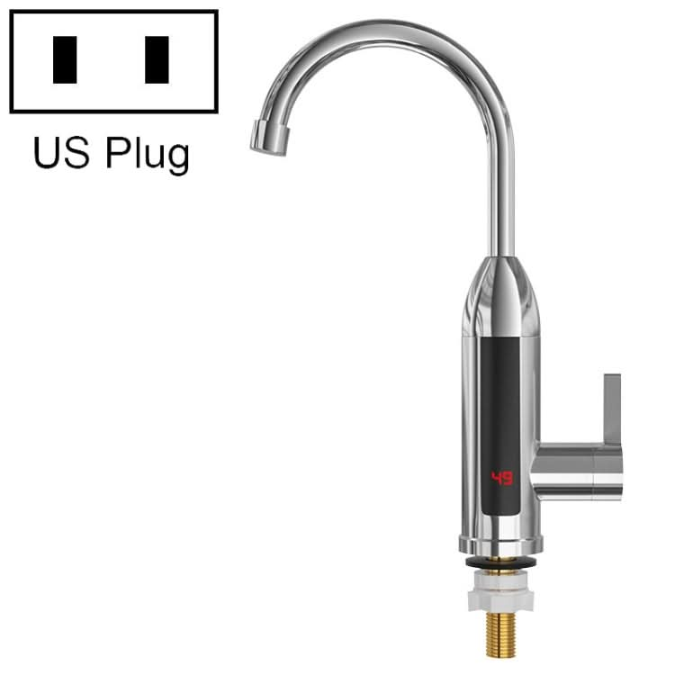 Smart Household Digital Display Instant Hot Kitchen Electric Faucet, Plug: Reluova