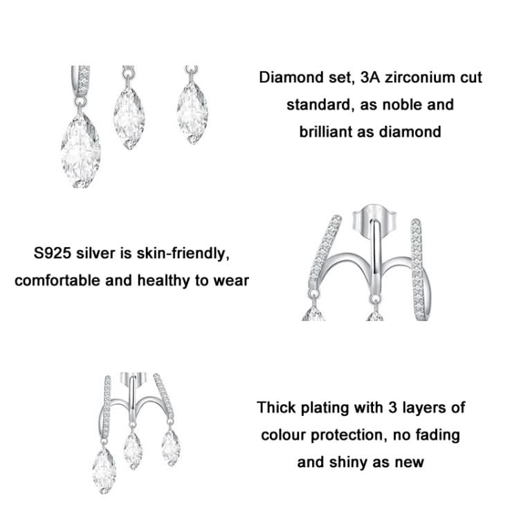 Sterling Silver S925 Multi-layered Tasseled Spirit Branch Earrings Reluova