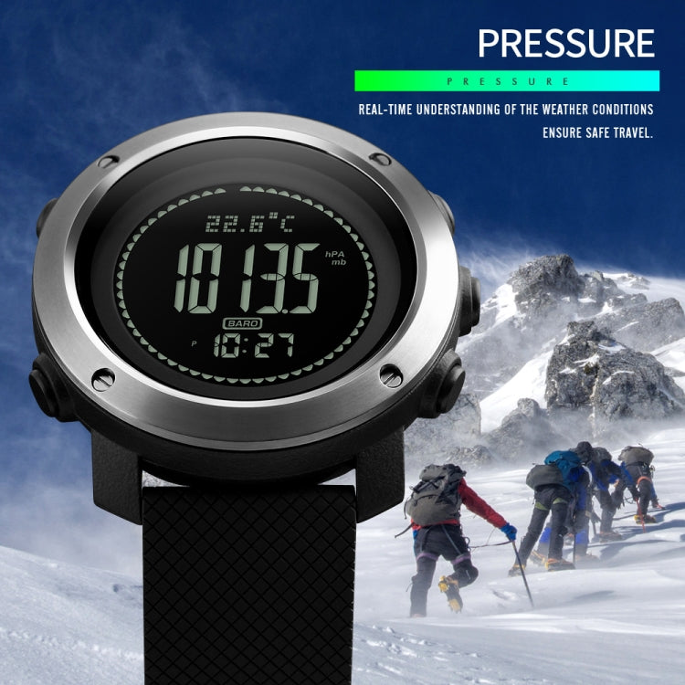 SKMEI Outdoor Sports Women Watch High Pressure Compass Electronic Watch, Style: