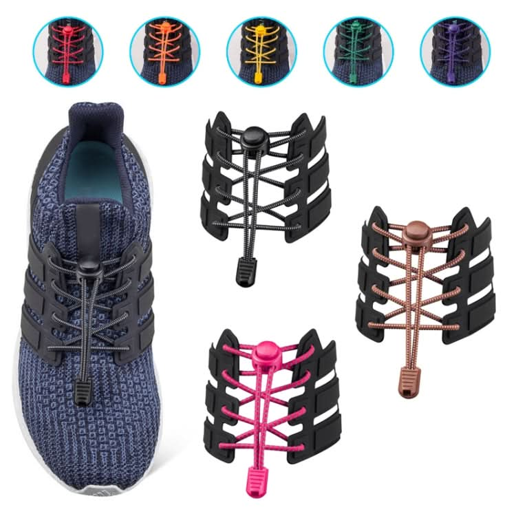 1pair Spring Buckle Lazy Elastic Shoelaces For Adults And Children-Reluova