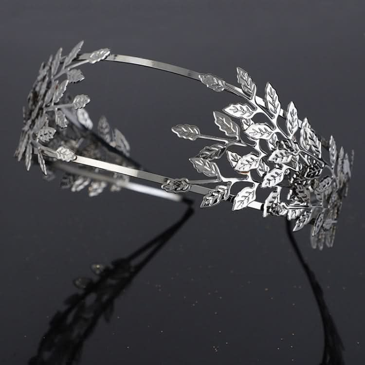 2pcs MetallicLeaves Branch Crown Hair Band Wedding Tiara Hair Accessories Reluova