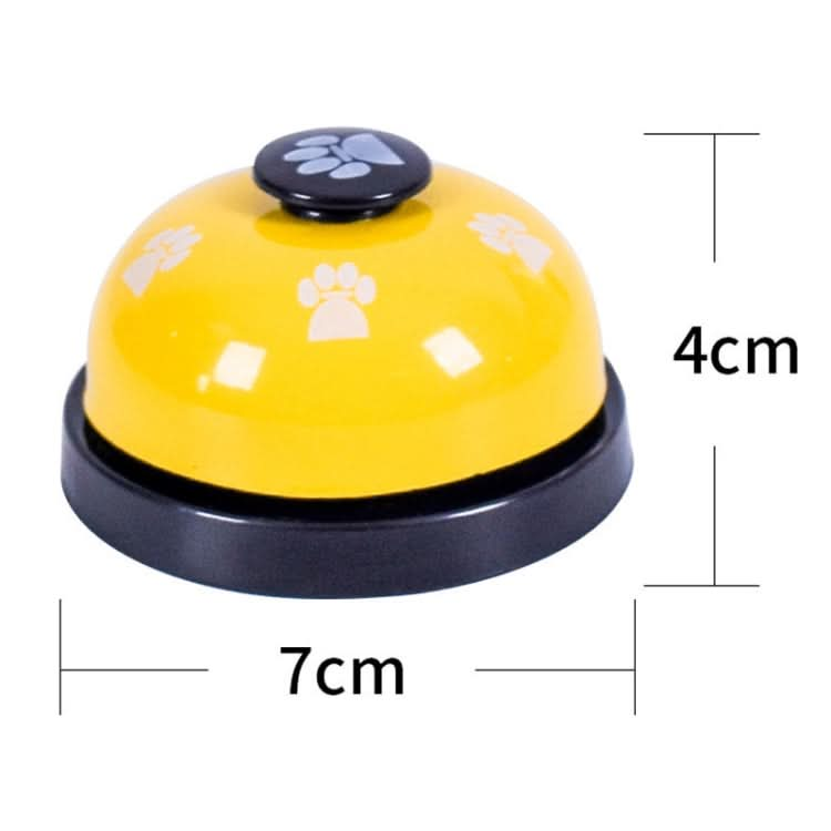 Pet Toy Training Called Dinner Small Bell Footprint Ring Dog Toys - Reluova