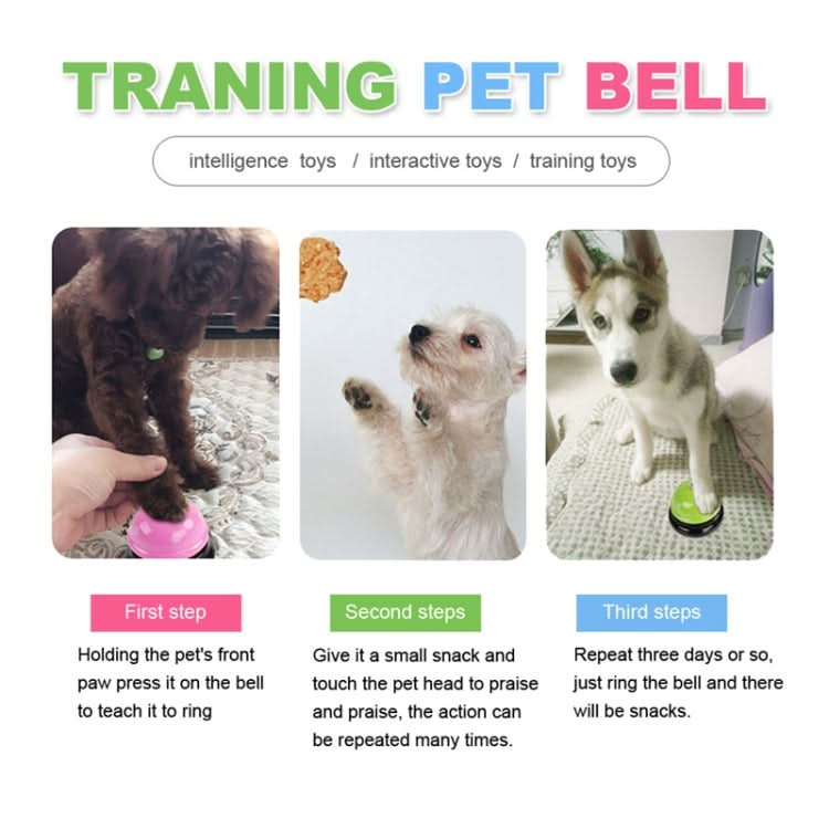 Pet Toy Training Called Dinner Small Bell Footprint Ring Dog Toys - Reluova