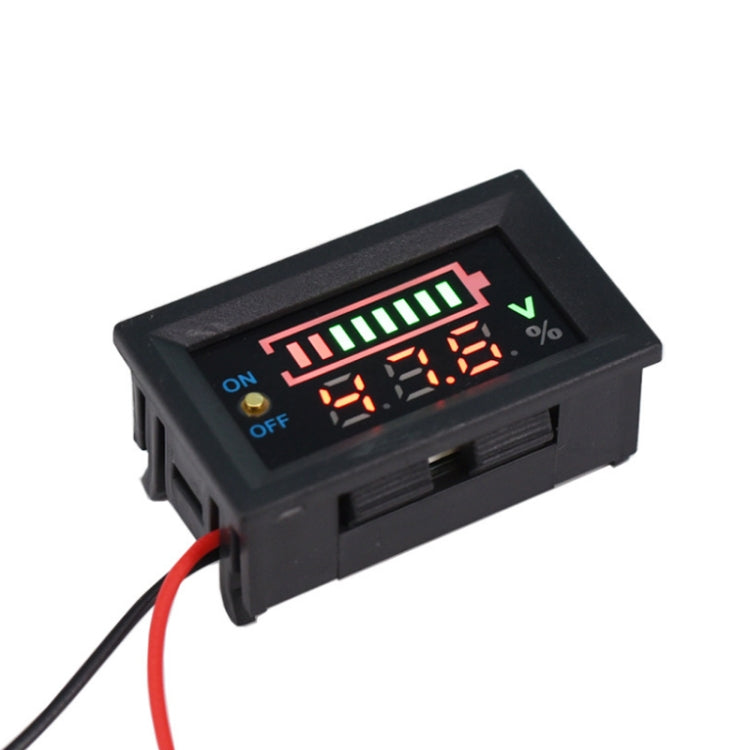 Electric Car Lithium Battery Voltage Power Meter Display Switch