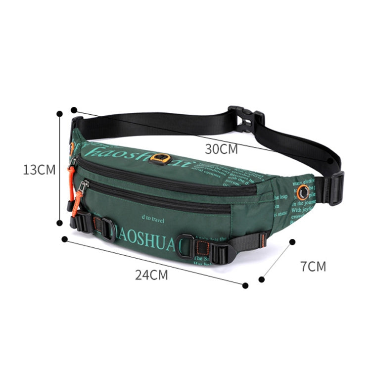 HAOSHUAI 5132 Outdoor Men Waist Bag Sports Running Chest Bag