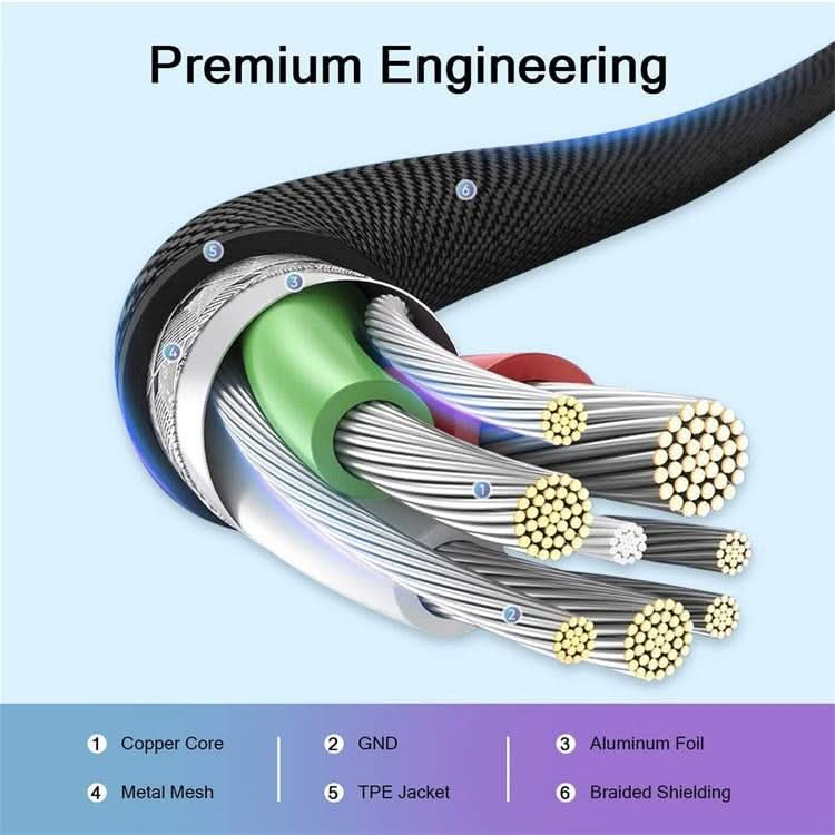 QGeeM MF01 USB-A To 8 Pin Phone Tablet Fast Charging Data Cable, Length: