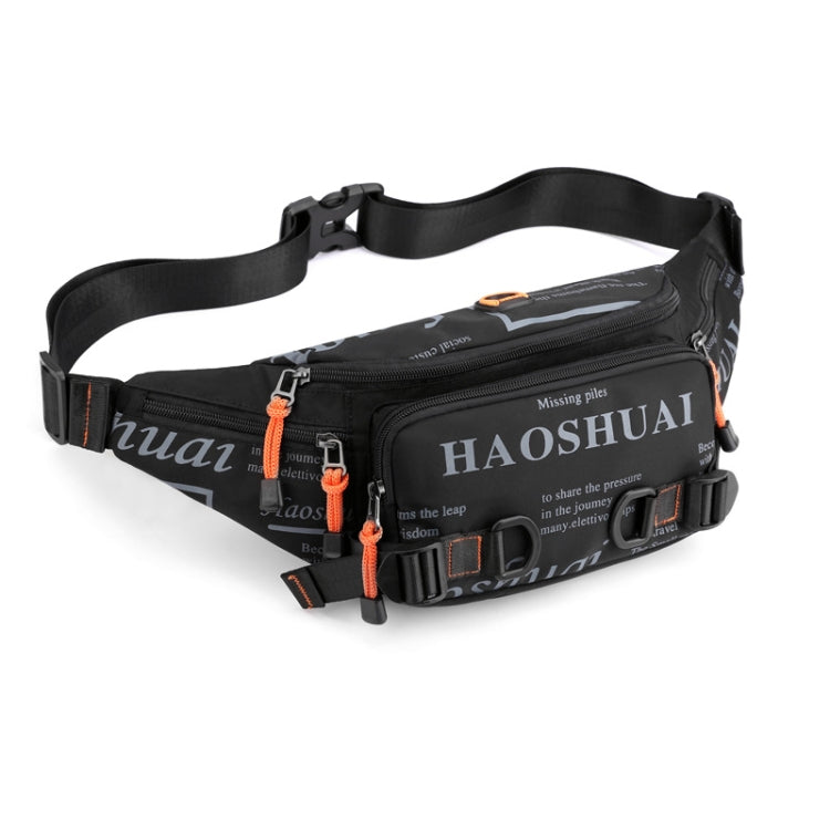 HAOSHUAI 5135 Outdoor Men Waist Bag Waterproof Nylon Cloth Men Bag Reluova