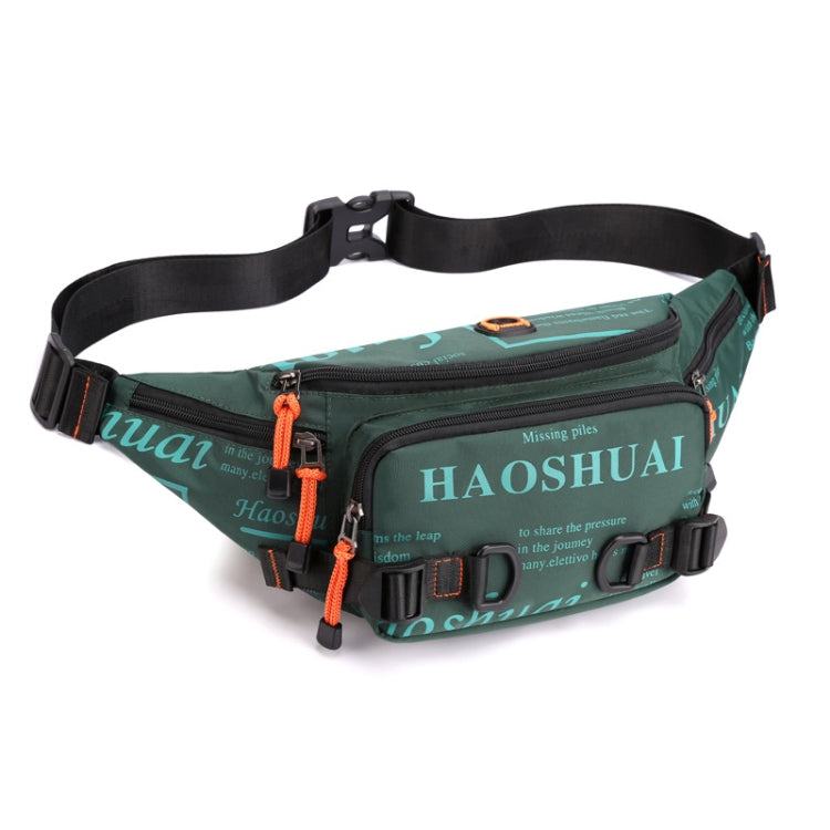 HAOSHUAI 5135 Outdoor Men Waist Bag Waterproof Nylon Cloth Men Bag Reluova