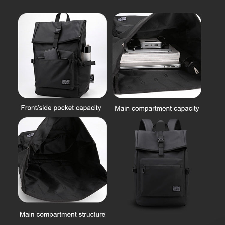 HAOSHUAI 810 Men Simple Leisure Travel Bag Computer Backpack