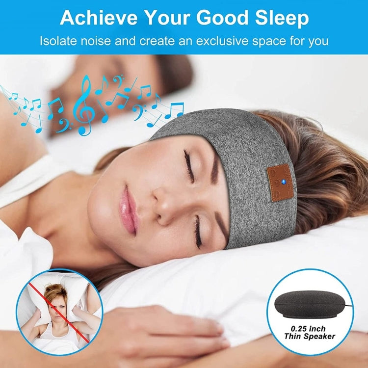 Bluetooth Headband Headphones Sleep Mask for Side Sleeper Workout Running Reluova