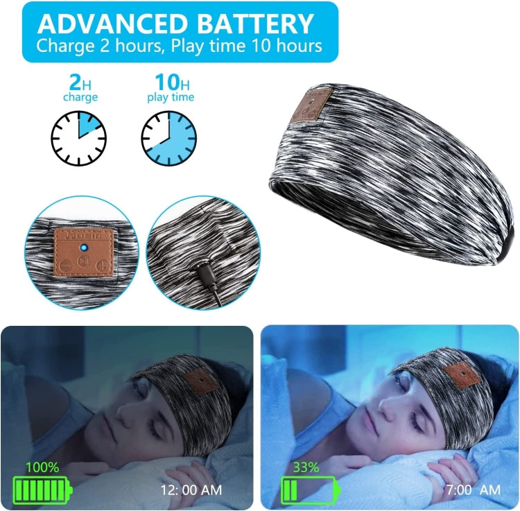 Bluetooth Wireless Headband Quick Drying Sleeping Headphones with HD Speakers