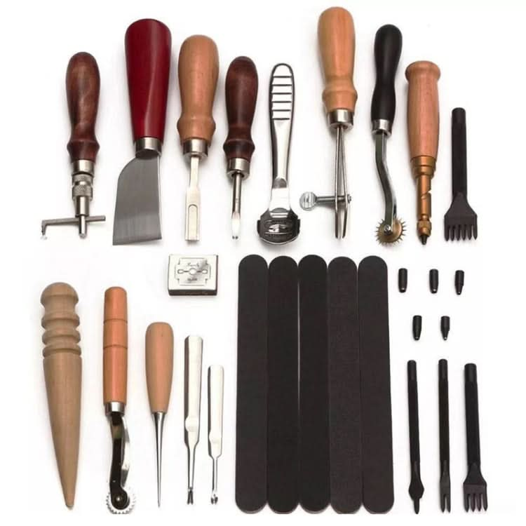 Handmade Leather DIY Tool Set Sewing Craft Tool Set Reluova