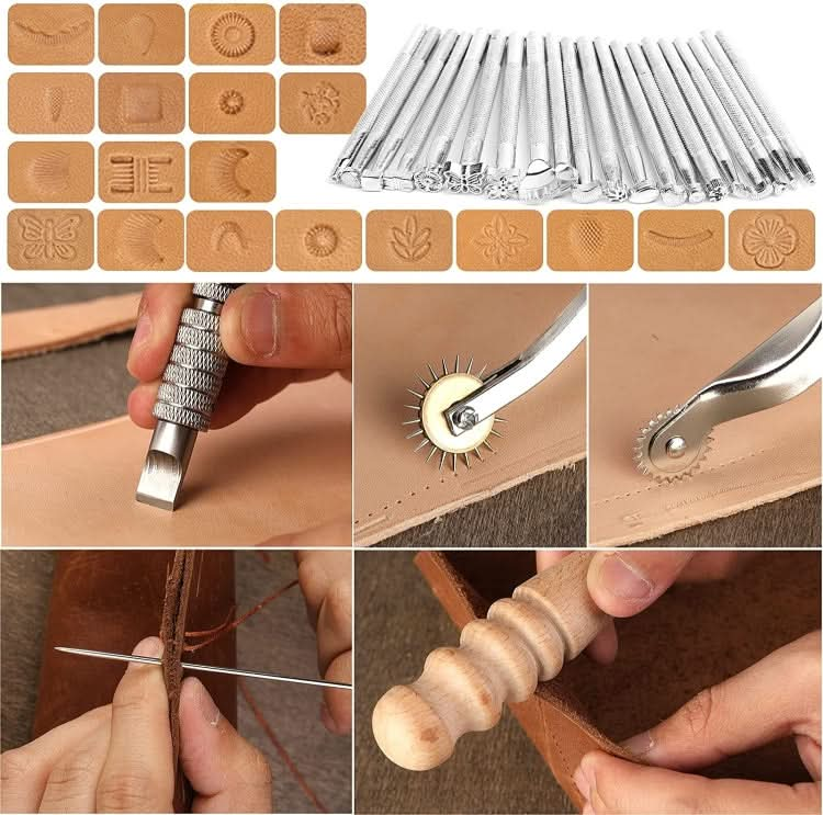 Handmade Leather DIY Tool Set Sewing Craft Tool Set Reluova