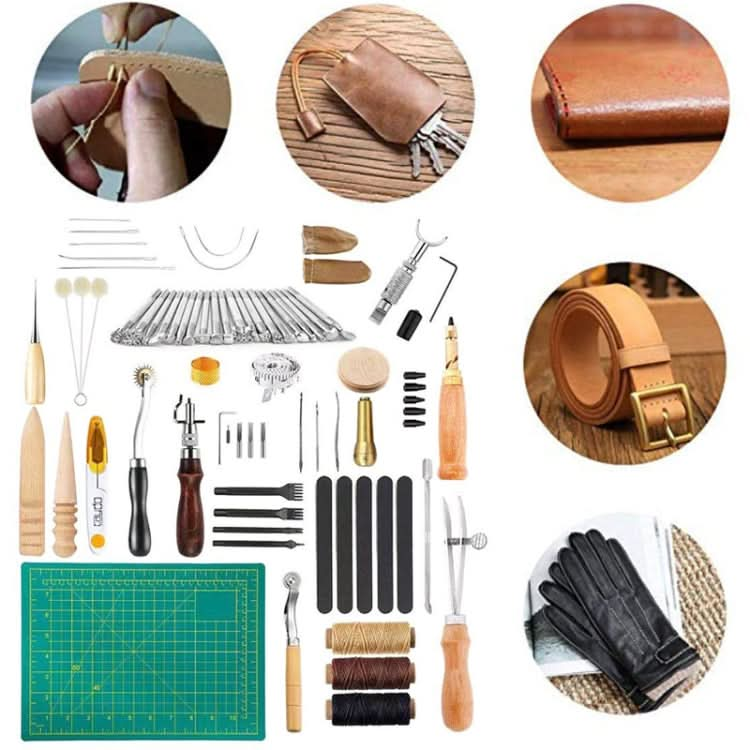 Leather Carving Handmade Leather DIY Tool Set Sewing Craft Tool Set Reluova