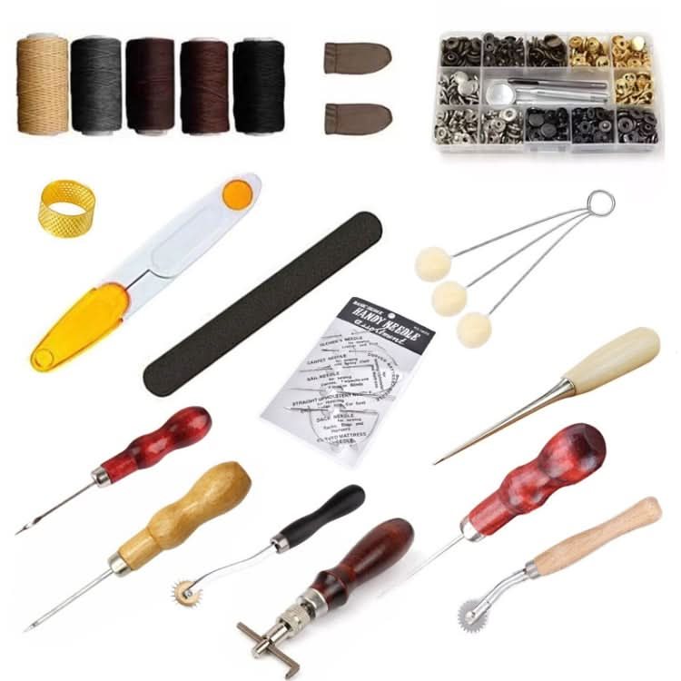 Handmade Leather DIY Tool Set Sewing Craft Tool Set Reluova