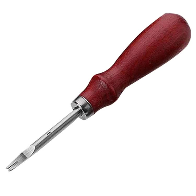 ER015 DIY Craft Leather Carving Leather Round Corner Tool Wood Handle Repair Device Reluova