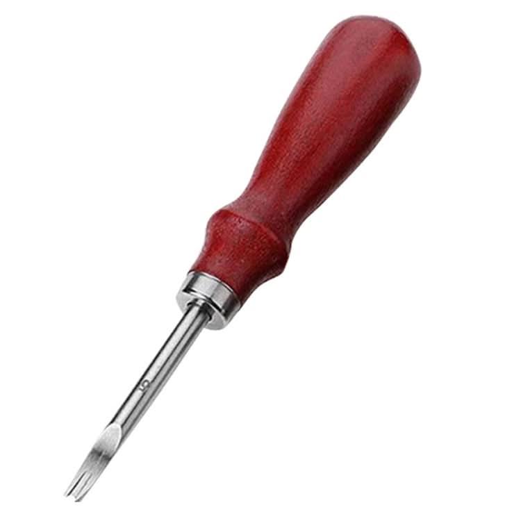 ER015 DIY Craft Leather Carving Leather Round Corner Tool Wood Handle Repair Device Reluova