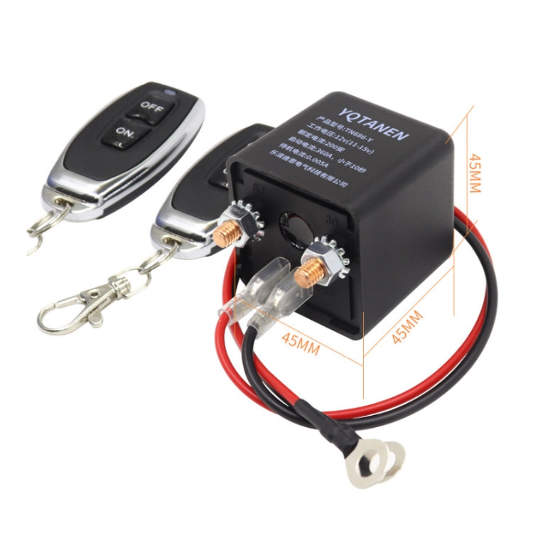 YQTANEN Car Battery Leakage Protection Remote Control Power Off Relay, Voltage: