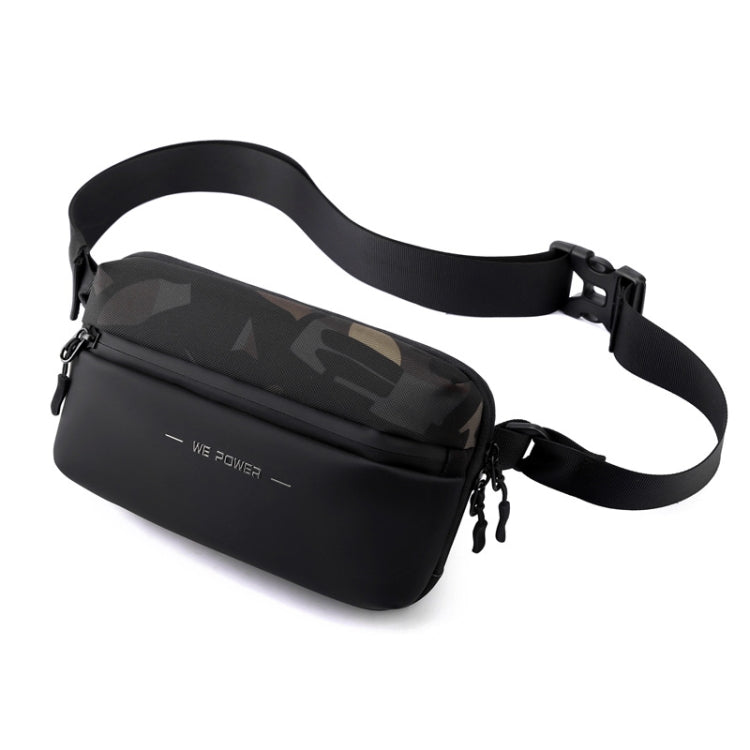 HAOSHUAI 2111 Men Chest Bag Outdoor Travel Waist Bag Minimalist Shoulder Bag Reluova