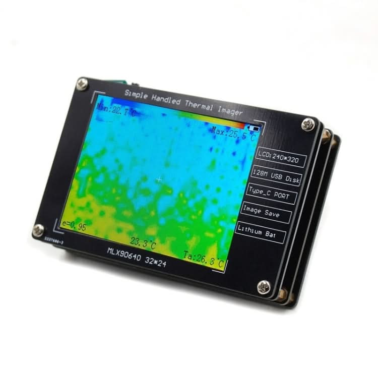 MLX90640 2.8-Inch LCD Digital Infrared Thermal Imaging Inspection Tool Reluova