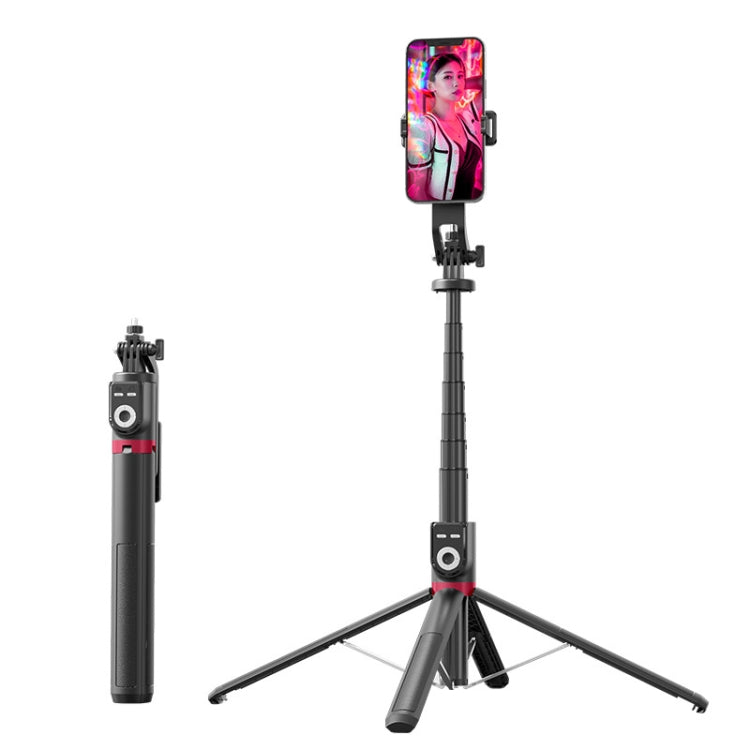 360-degree Rotating Foldable Bluetooth Selfie Sticks Live Stand, Spec: Reluova