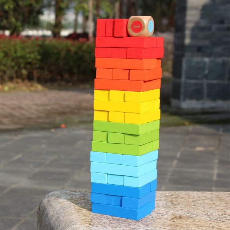 Colorful Stacked Tall Children Menochi Toy Desktop Game Reluova