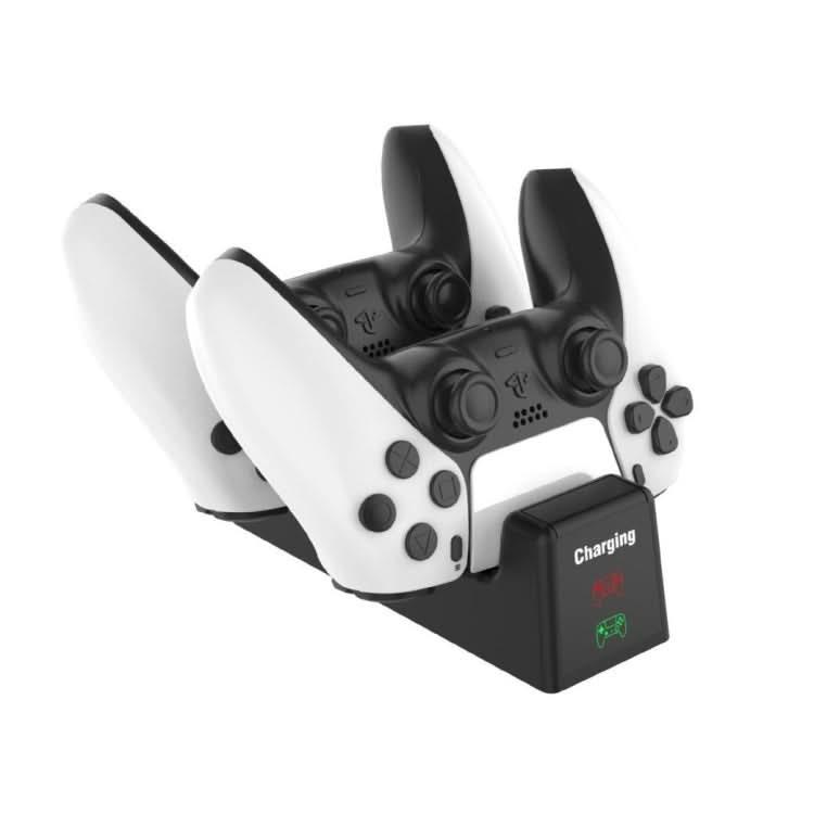 For PS5 SYP-1018 Gamepad Charging Bracket Dual Dock Charger with LED Indicator Reluova