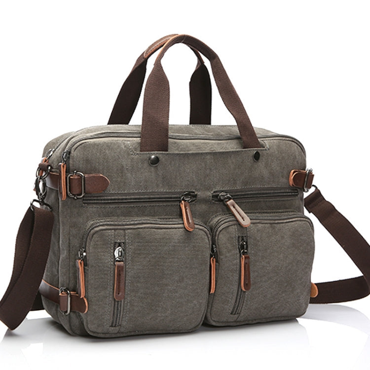 Casual Canvas Three-Purpose Business Briefcase Computer Bag My Store