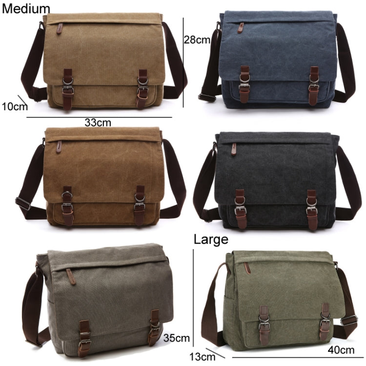 Versatile Canvas Shoulder Messenger Bag Business Computer Bag