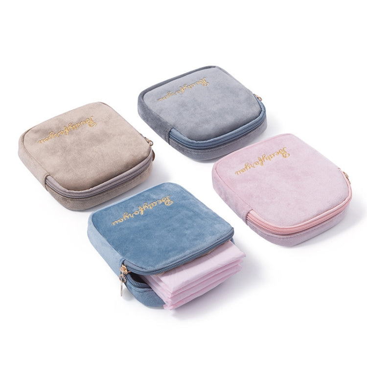 Plush Cloth Sanitary Napkin Storage Bag Sanitary Pad Storage Bag