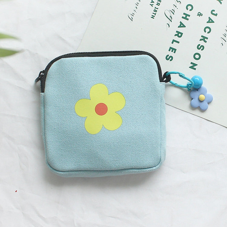 Sanitary Napkin Storage Bag Large Capacity Little Bag Canvas Simple Short Wallet My Store