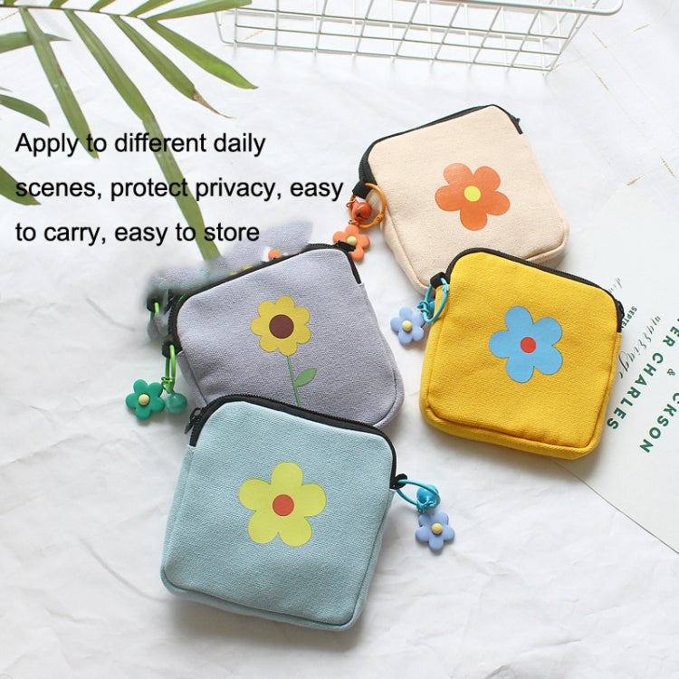 Sanitary Napkin Storage Bag Large Capacity Little Bag Canvas Simple Short Wallet