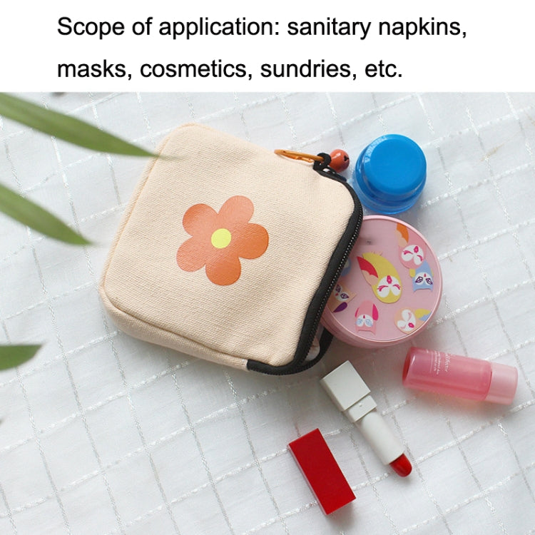 Sanitary Napkin Storage Bag Large Capacity Little Bag Canvas Simple Short Wallet My Store