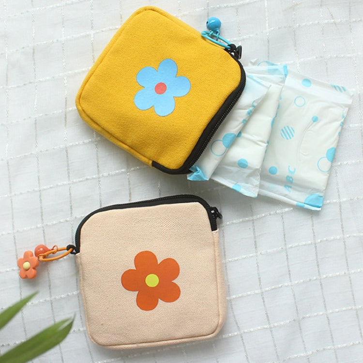 Sanitary Napkin Storage Bag Large Capacity Little Bag Canvas Simple Short Wallet