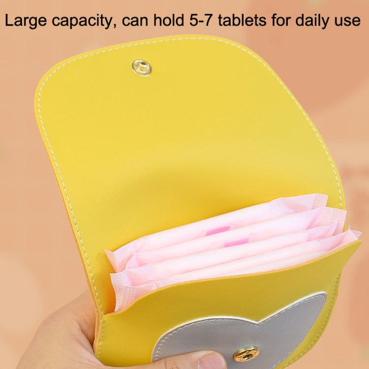 Portable Large Capacity PU Sanitary Napkin Pad Storage Bag