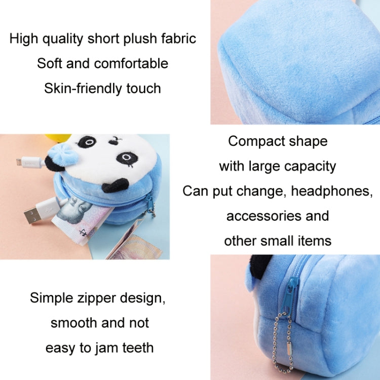 2pcs Children Cartoon Plush Three-dimensional Key Coin Purse My Store