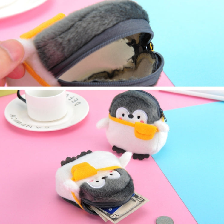 2pcs Cute Little Penguin Coin Purse Lipstick Data Cable Bag My Store