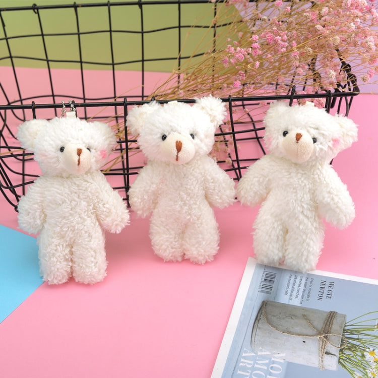 3pcs Pearl Velvet Bear Plush Keychain Toy Pendant Reluova