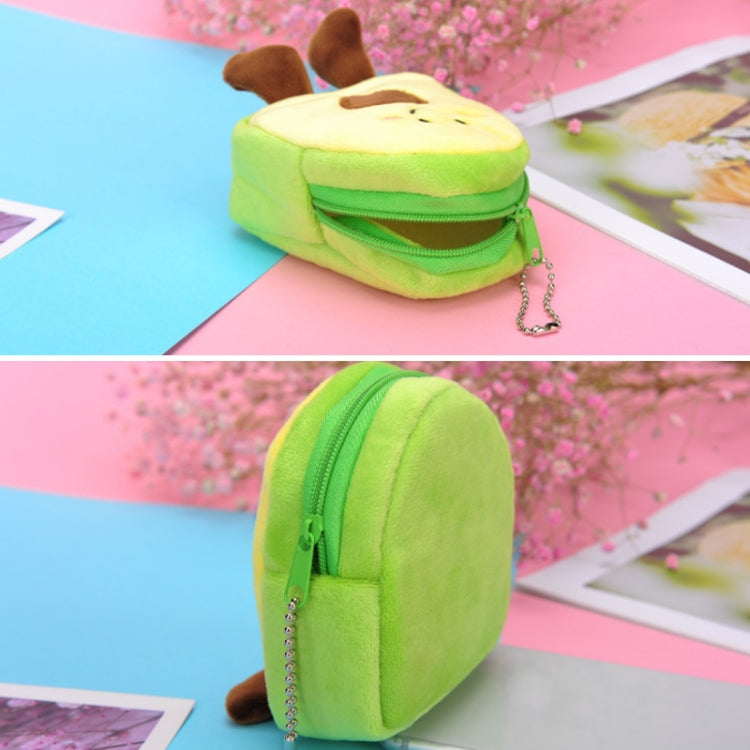 Avocado Fruit Schoolbag Shape Coin Purse Lipstick Data Line Bag My Store